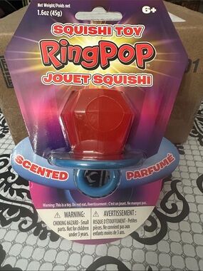 Ring Squishi Toy Scented Kids Ring - Red